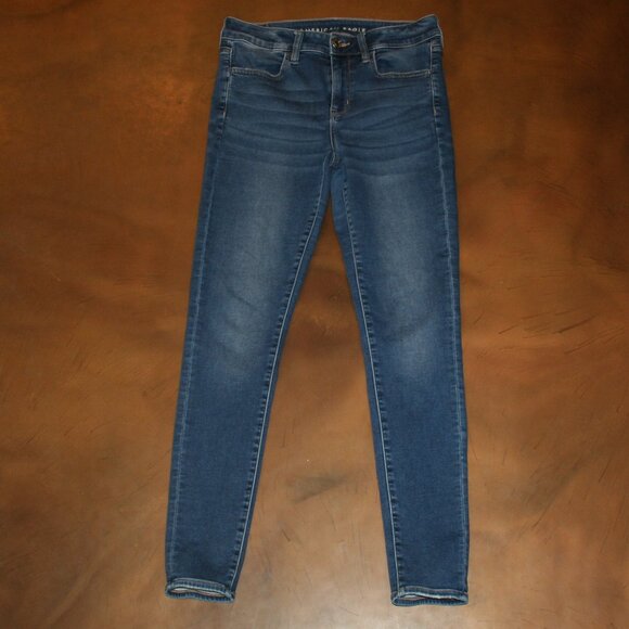 American Eagle Jeans 8 Long Jegging Cozy Next Level Stretch 28 x 30 Womens Denim - Picture 1 of 7